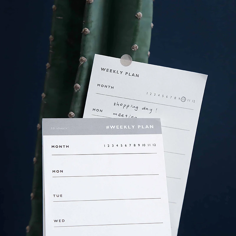 Efficiency Memo Pad Time Management Daily Weekly Planner Book Portable Notepads Office and School Stationery | Канцтовары для офиса