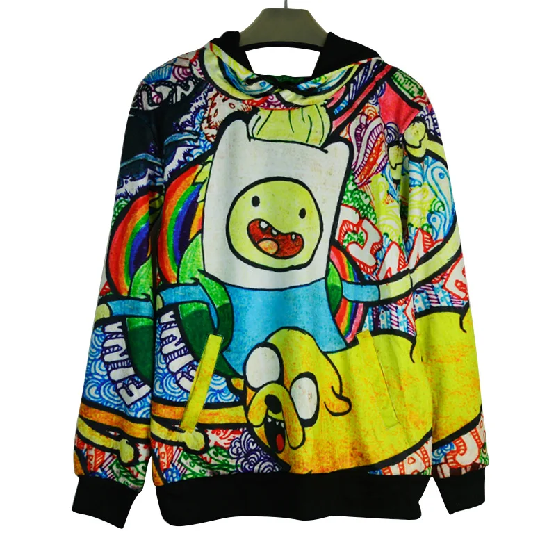 Женский пуловер с капюшоном длинным рукавом|sweatshirt long sleeve|adventure time sweatshirthoodie pullover |