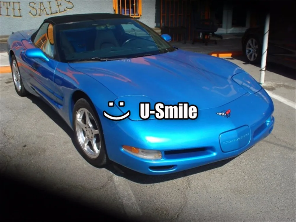 GLOSS PEARL BLUE GLOSSY Vinyl Wrap Decal Sheet Glossy Pearl Blue Self Adhesive Size:1.52x30m/Roll | Автомобили и мотоциклы