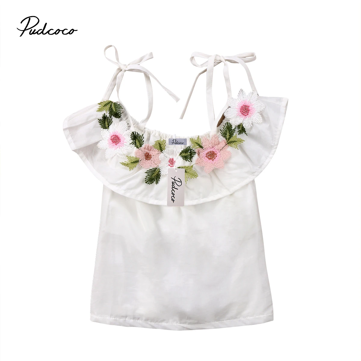 2018 Brand New Toddler Infant Newborn Child Kids Baby Girl Sleeveless Flower Tutu Princess Dress Off Shoulder Party Dresses 0-4T | Детская