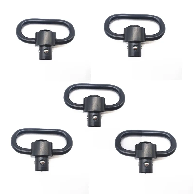 

5 Pcs Heavy Duty Push Button Quick Detach QD Sling Swivel Mount Adapters Hunting Accessories