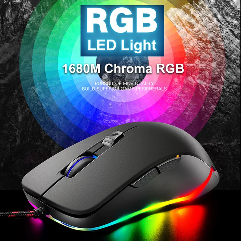 705 Проводная желтая LED подсветка эргономичная Usb игровая клавиатура металл + 2400