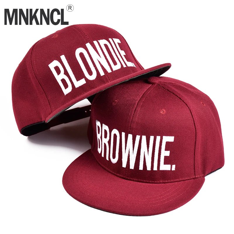 Blondie домовой бордовый Лидер продаж Snapback Шапки Для женщин Подарки для нее красное
