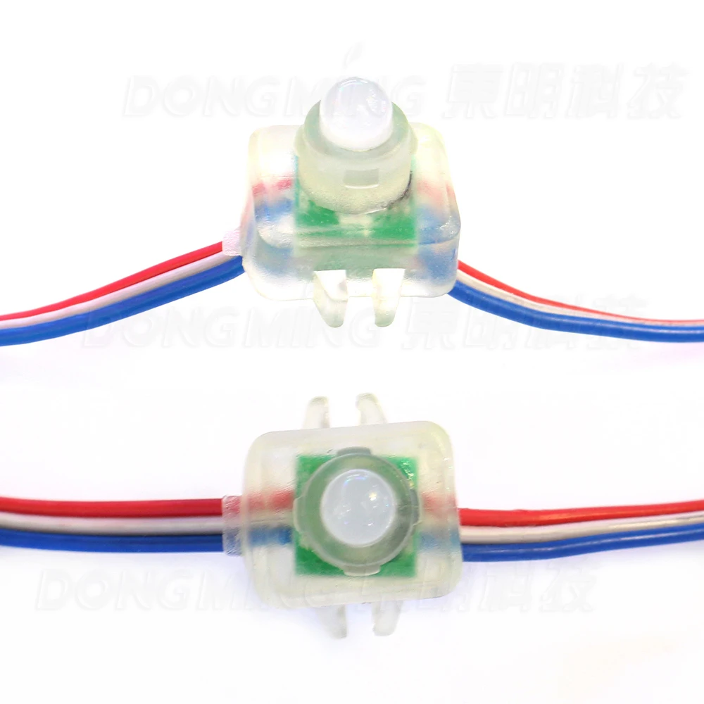 Оптовая Продажа 1000 шт./лот RGB led строковый модуль ws2801 12 мм водонепроницаемый IP65 pixel