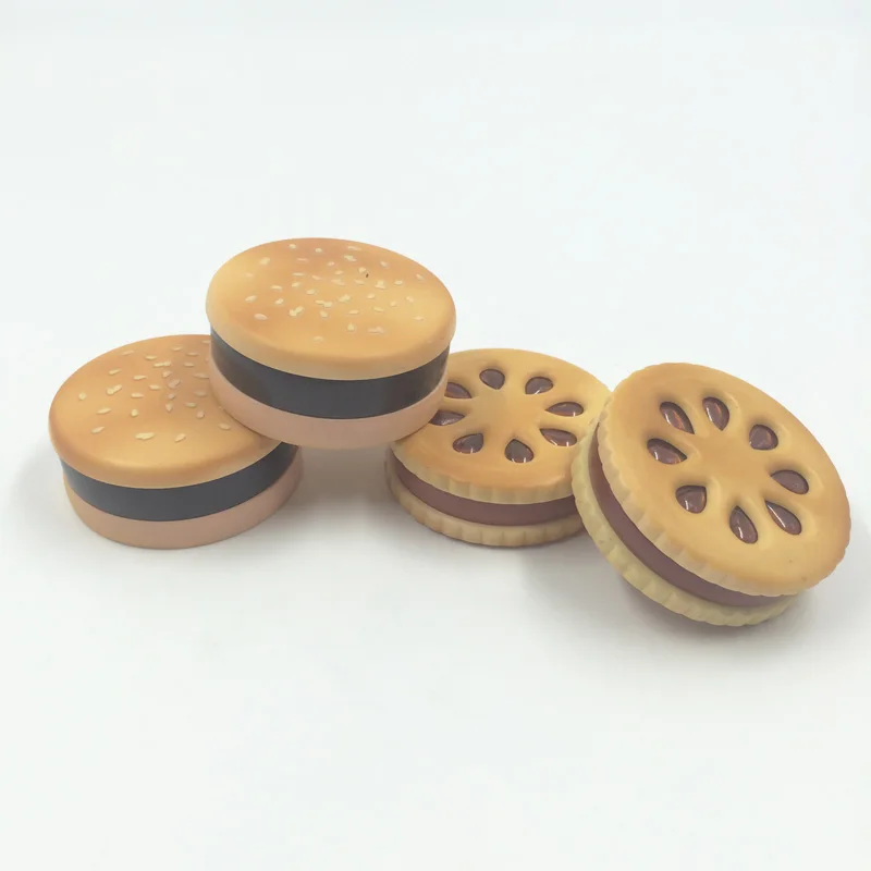 Новейший креативный 3 слойный новейший Вкусный гамбургер бисквит цинковый сплав