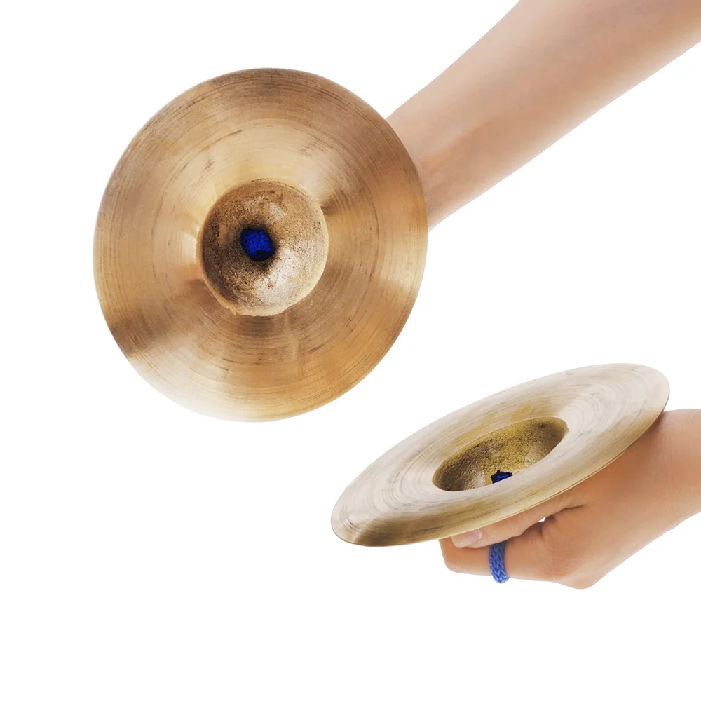 15 см/5 9 дюйма тарелки мини маленькие дети Дети медные ручные Gong Band Rhythm Beats Percussion