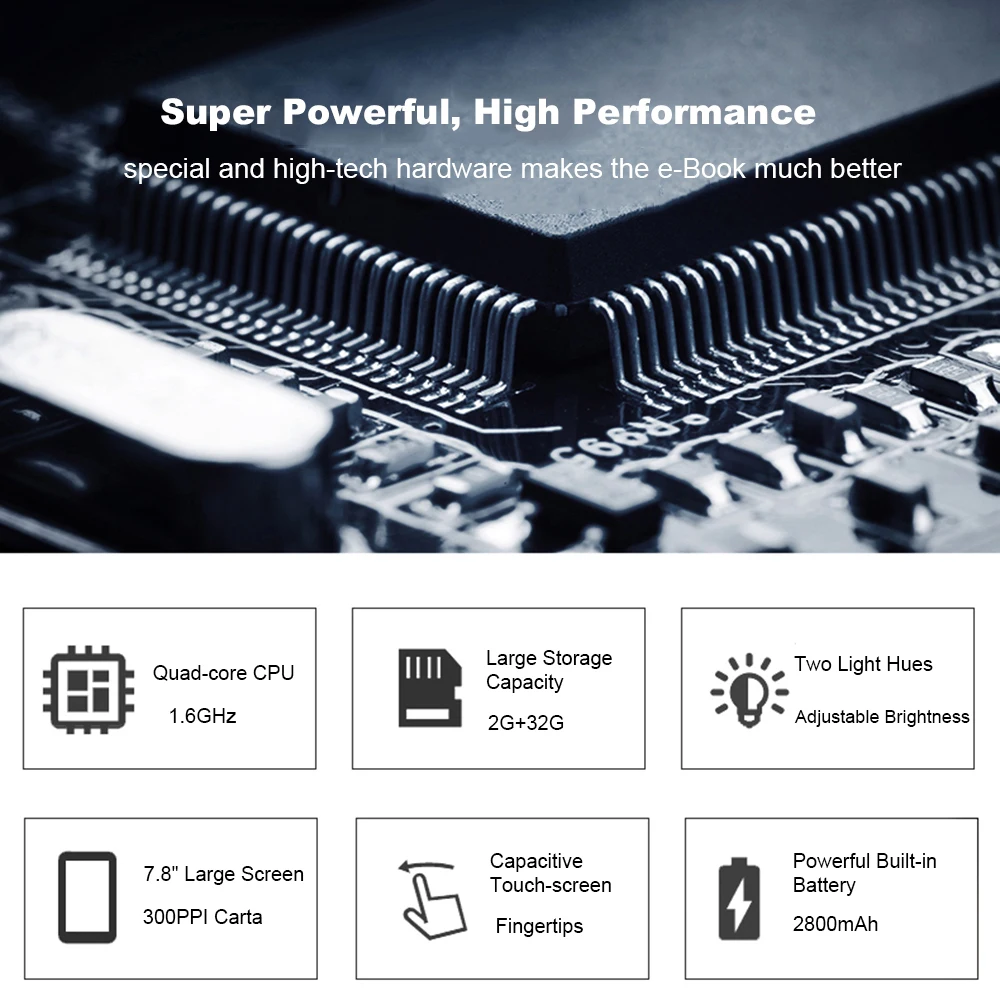 BOOX NOVA Pro 7," Электронная книга двойной цвет Frontlight Ultra HD читалка 2G/32GB Android 6,0 e-ink электронная книга с стилусом