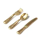 Лидер продаж-112 кукольный дом Миниатюрный Нержавеющаясталь набор посуды 12 предметов Золотой куклы набор кухонной утвари посуды