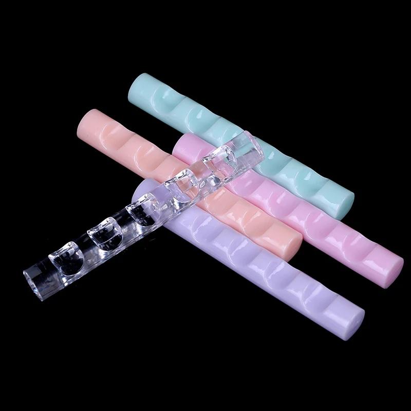 

New Nail Tool Rack Nail Brush Stand Clear Acrylic Holder Display Stand Rest for 5 Nail Art Pens Brushes 7.5*1*0.8cm