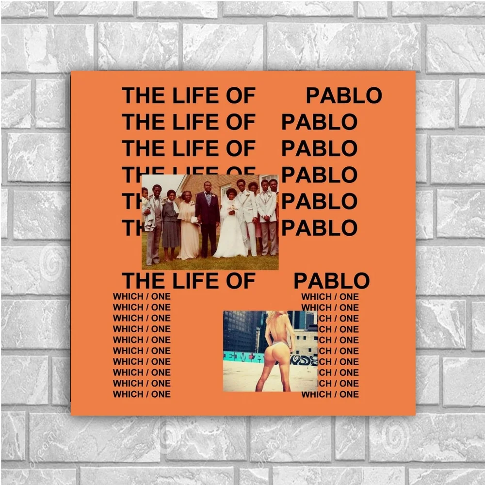 Шелковый постер Kanye West Art домашний декор 12x12 24x24 дюйма | Дом и сад