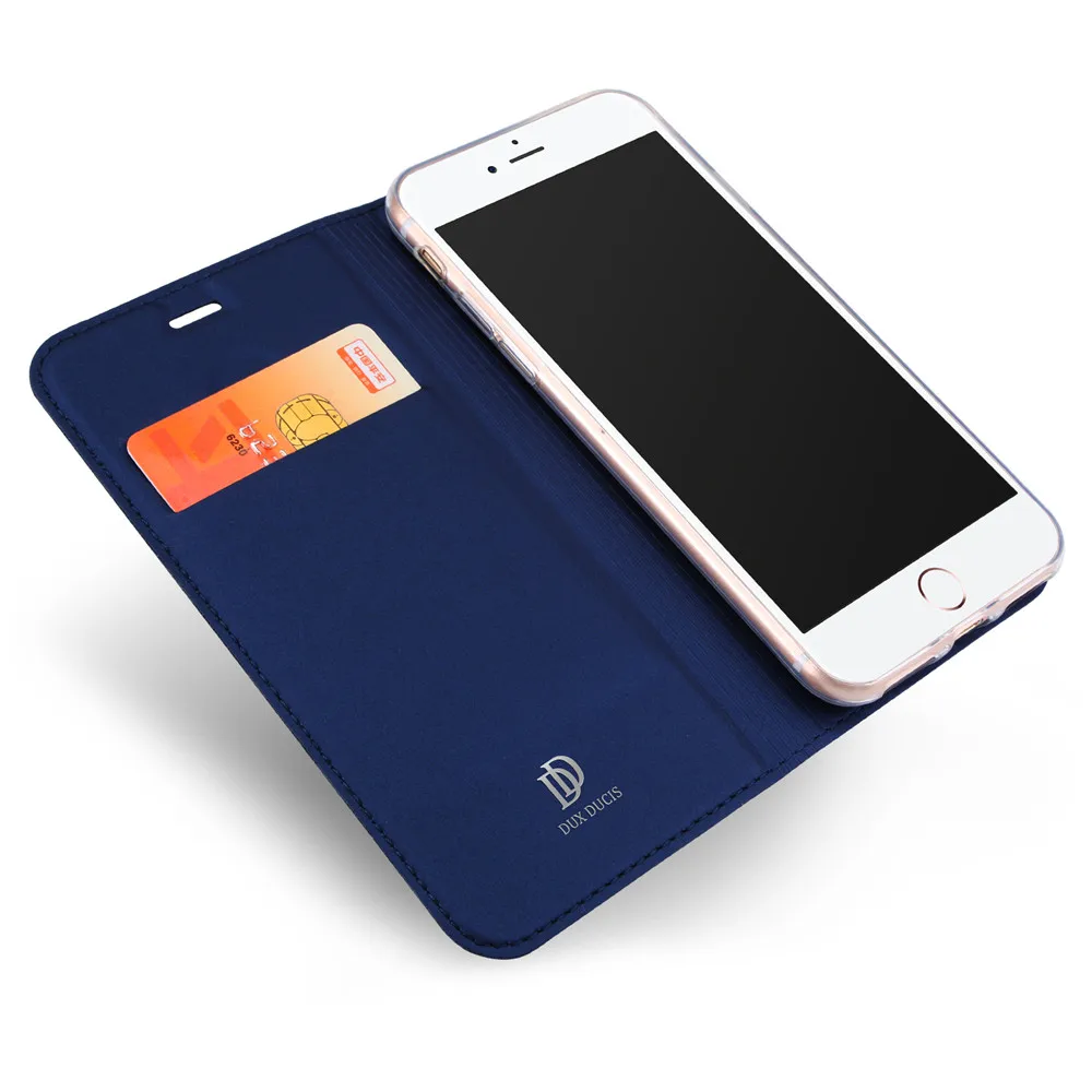 For iPhone 7 Case Wallet DUX Brand Magnetic Flip Card Stand PU Leather 7/7 Plus/6/6S/6 Plus/6S Plus Phone Cases |