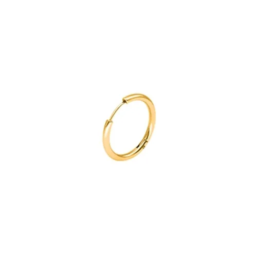 1pcs Gold Лаконичные мужские Wo для мужчин s для девочек и женщин, высококачественные гладкие круглые сережки, медицинские антиаллергенные ювелирные изделия из нержавеющей стали - Окраска металла: 1pcs Gold