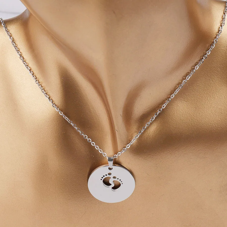 Взрывные Модели Креативные мужские и женские ожерелье с подвеской в виде следов