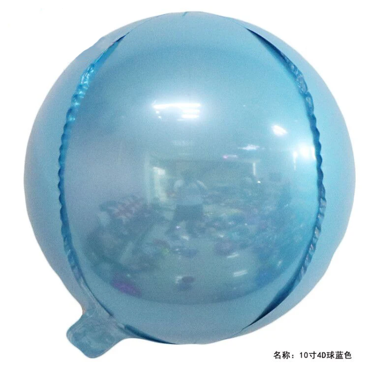 pearl blue 20 шт. 10 дюймов 4D розовое золото Серебряная Фольга Воздушный шар День рождения Свадебные украшения День Святого Валентина юбилей Детские принадлежности для душа - Цвет: pearl blue
