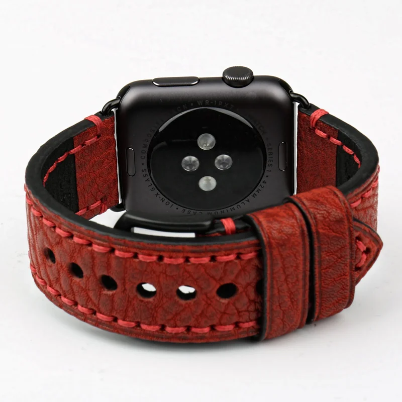 MAIKES ремешок для часов Apple Watch 44 мм 40 мм/42 мм 38 мм серия 4 3 2 1 iWatch специальный ремешок для часов из натуральной кожи