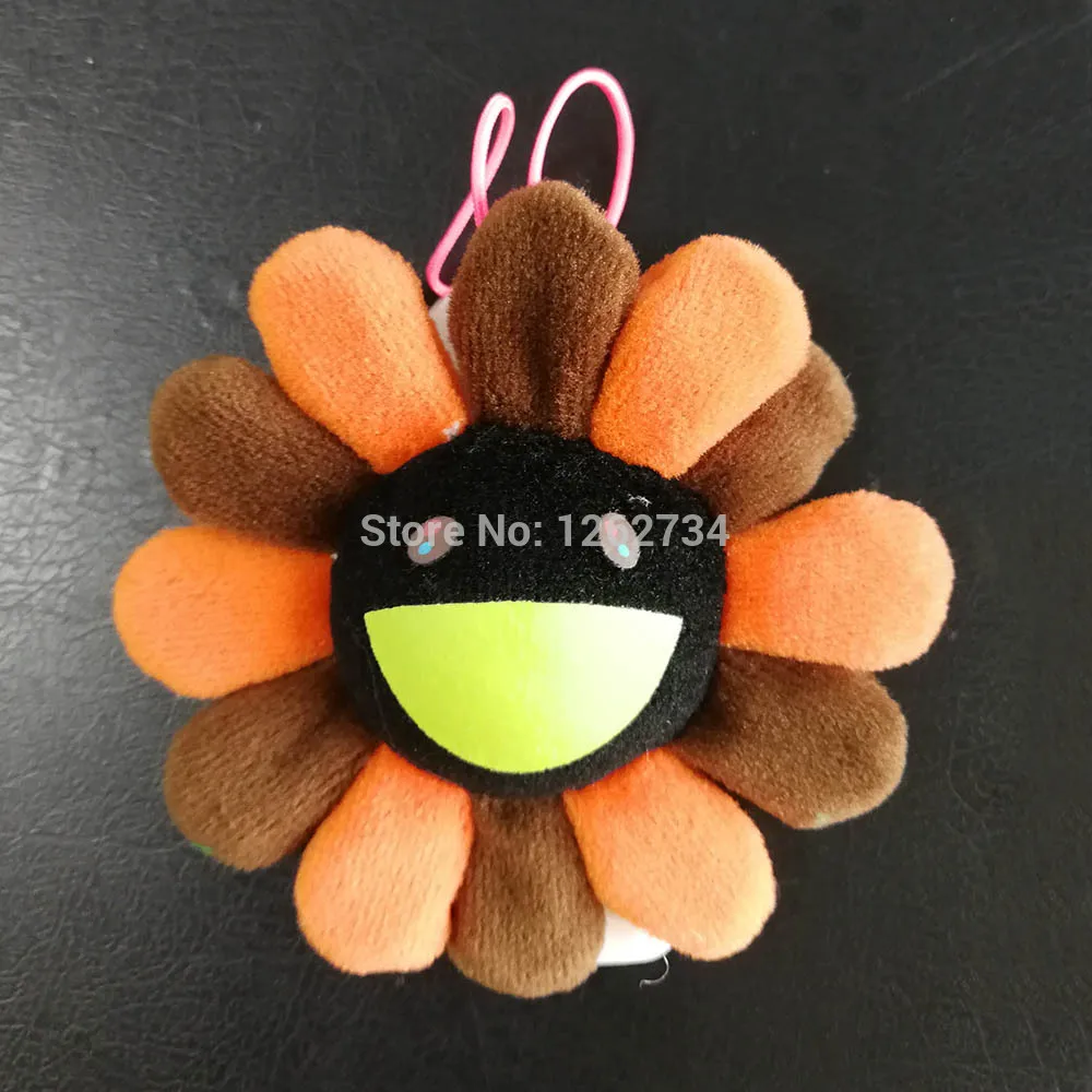 Brown 8CM Радуга Подсолнух плюшевая подвеска брошь сумка, сумка на плечо, монета с мешком фигурка игрушка TYTJ - Цвет: Brown 8CM