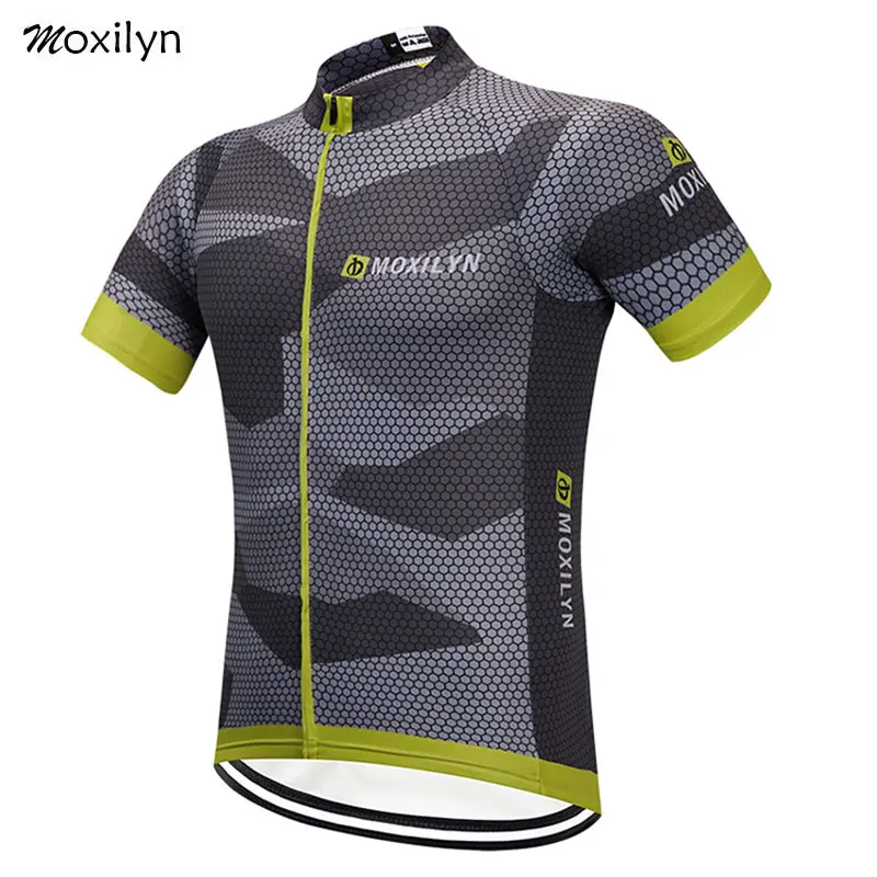 jersey Moxilyn, майка для велоспорта, летняя, короткий рукав, для езды на велосипеде, одежда для горного велосипеда, Ropa Ciclismo, Мужская одежда для велоспорта, Черная - Цвет: jersey