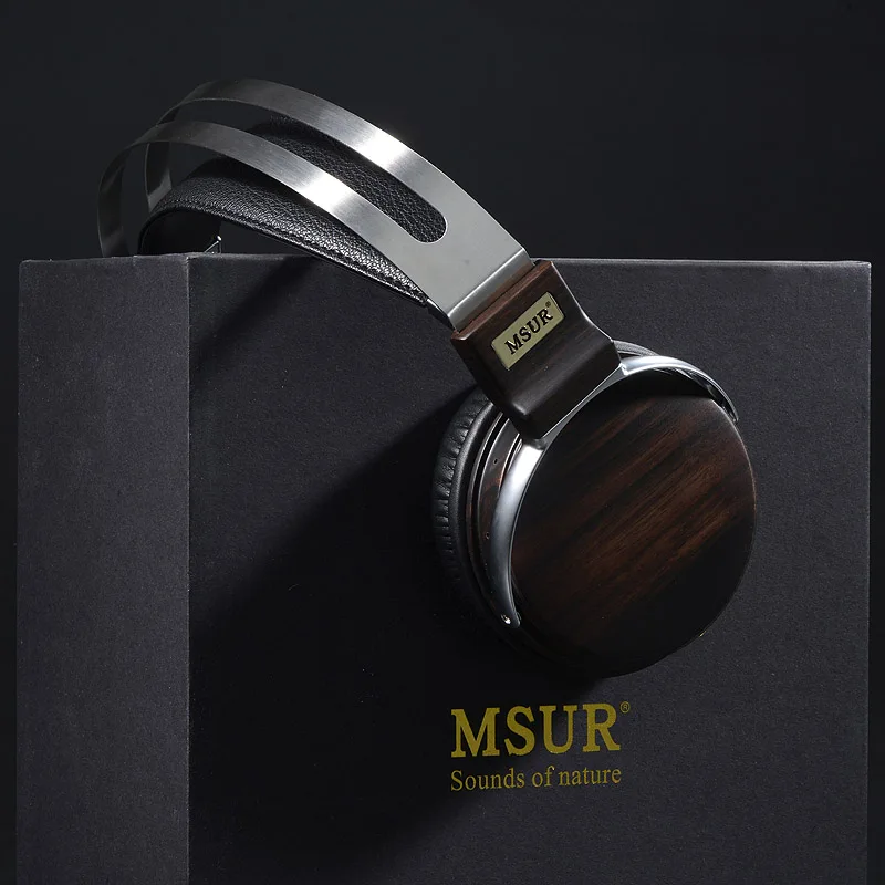 Мсур N650 деревянный Металл Hifi Музыка DJ Динамический монитор наушники гарнитура наушники с Бериллиевого сплава драйвер Portein кожа