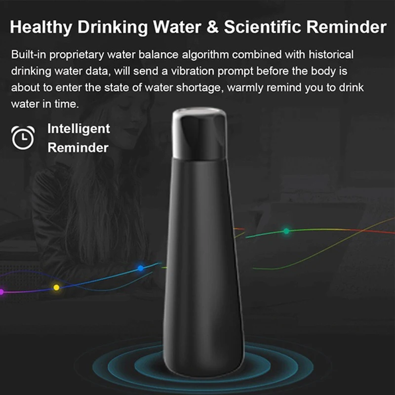 400Ml Stainless Steel Water Cup Smart Bottle Reminder Drinking Lcd Press Screen Water Bottle