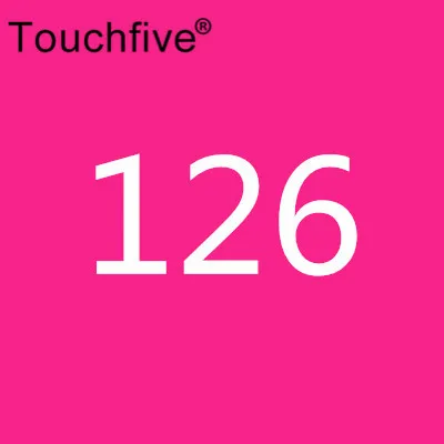 126 TOUCHFIVE дополнительный цвет двойная головка художественные маркеры Кисть ручка на спиртовой основе эскизные маркеры манга ручки для рисования товары для рукоделия - Цвет: 126
