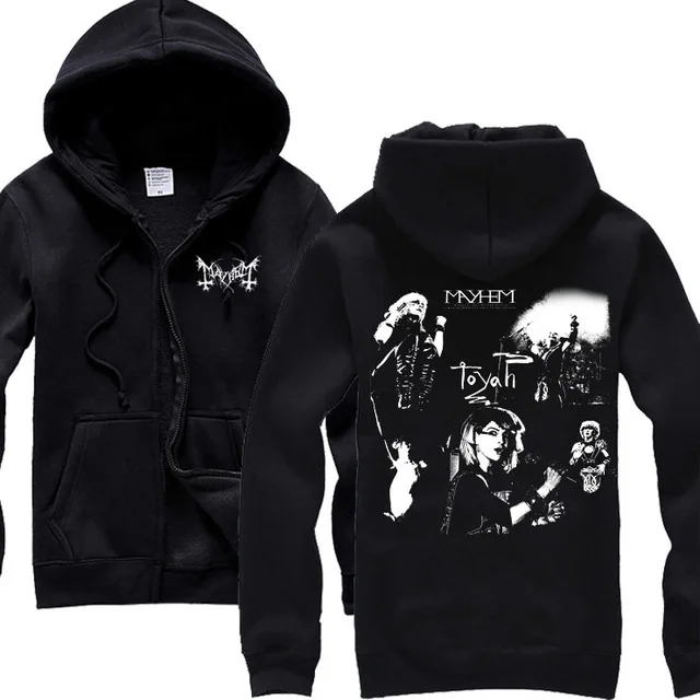 7 видов Харадзюку Mayhem хлопок рок толстовки оболочка куртка мужская рубашка hardrock металлическая Толстовка молния флис череп норвежский флаг - Цвет: 6