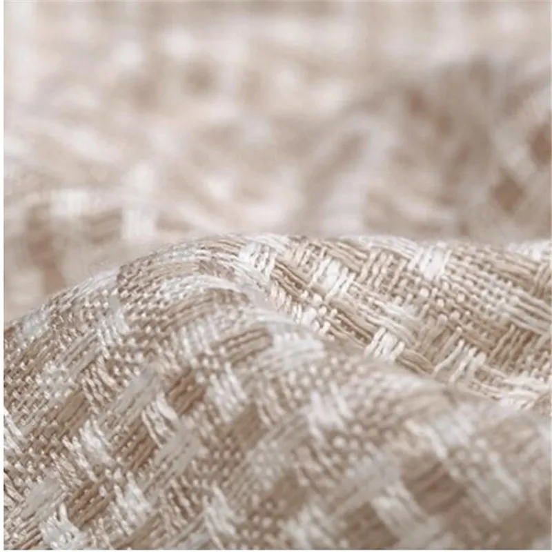 Новая весенне-осенняя ткань из льна и хлопка грубая твидовая мягкая достойная 260