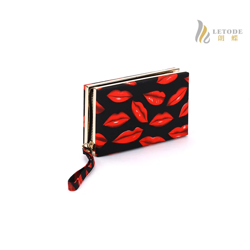 Женская сумка клатч с принтом в виде губ|messenger crossbody bag|evening bagsclutch bag |