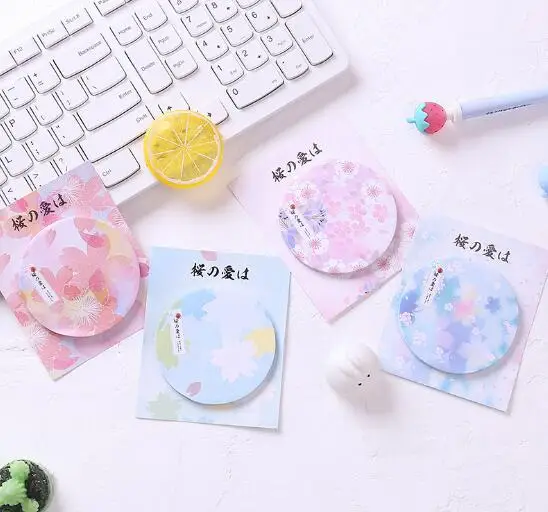 Природа Цветок серии милый Kawaii самоклеющиеся бумага Блокнот липкая закладка для