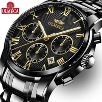 men watches top brand luxury olmeca waterproof quartz wrist watch chronograph relogio masculino waterproof military watches