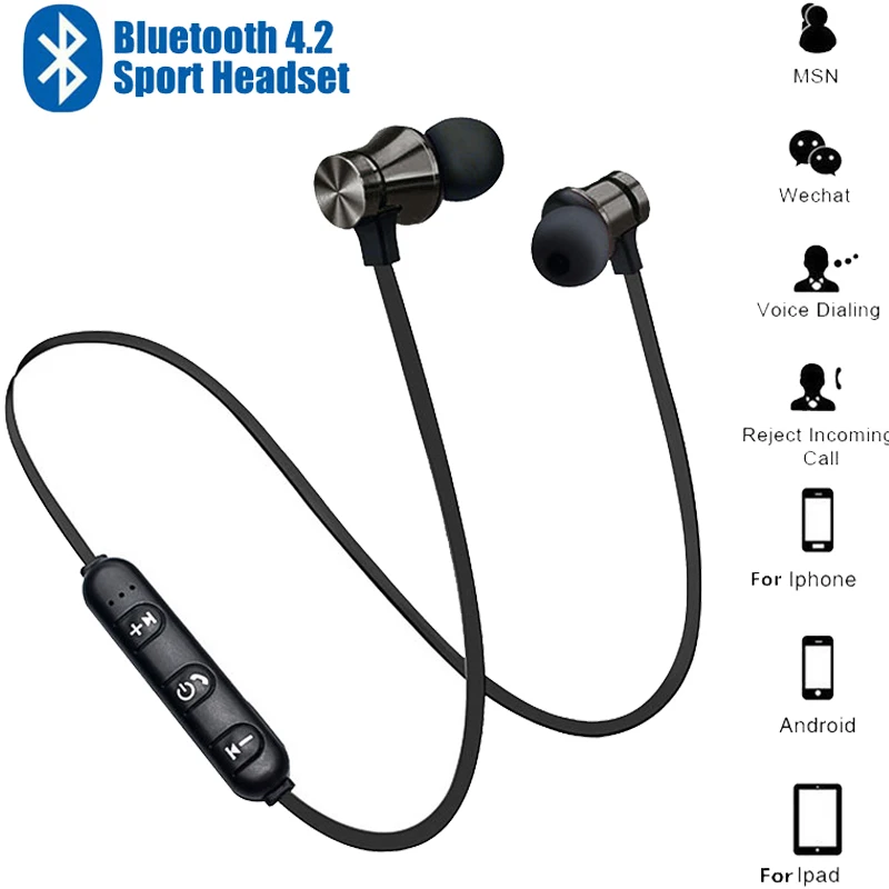 XT 11 беспроводной 4 2 Bluetooth наушники Магнитная водостойкие с Mircrophone стерео