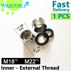 Наружный переходник WASOURLF M22, наружный переходник с внутренней резьбой 18 мм для ванной комнаты, кухонный медный кран, аксессуары