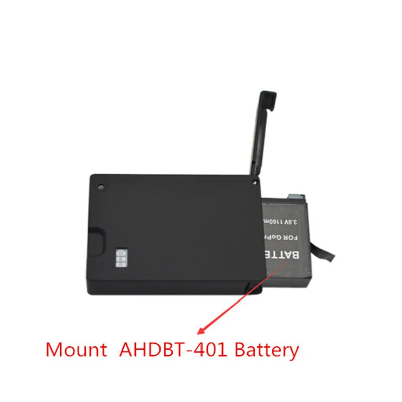 Suptig Расширенный Батарея резервного копирования BacPac коробка крепление для Gopro Hero 4