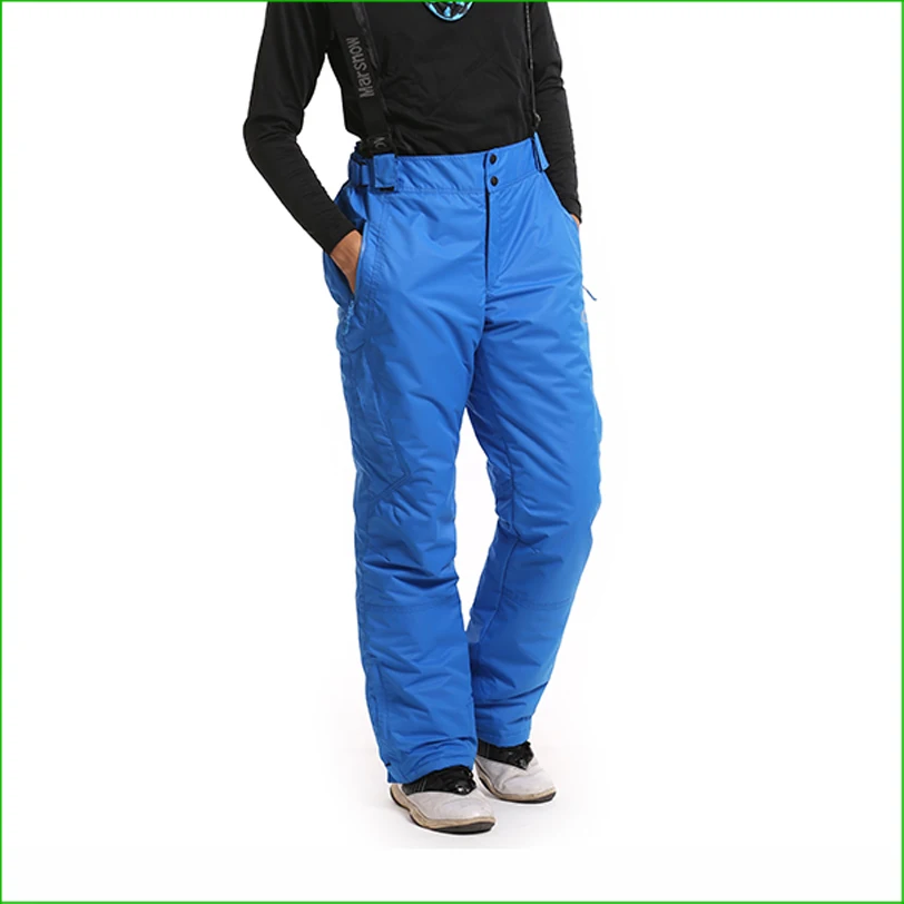 Мужские лыжные брюки KP01, высококачественные ветрозащитные водонепроницаемые теплые однобортные зимние штаны для сноуборда, брюки для начи...