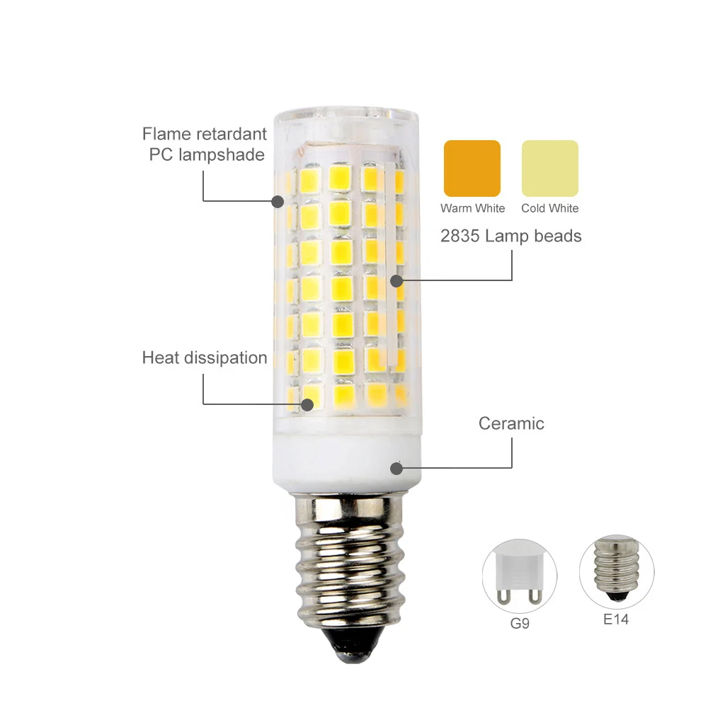 Энергосберегающая светодиодная лампа 2835SMD 51/52 AC 220 В|Светодиодные лампы и трубки| |
