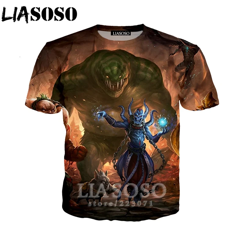 LIASOSO Новый Модный свитшот с 3D принтом для мужчин и женщин видеоигра Dota 2 футболка