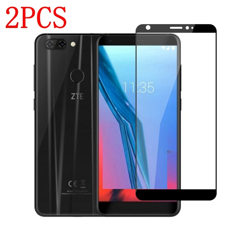 Закаленное стекло с полным покрытием для ZTE Blade V9 защитная пленка экрана Vita 2