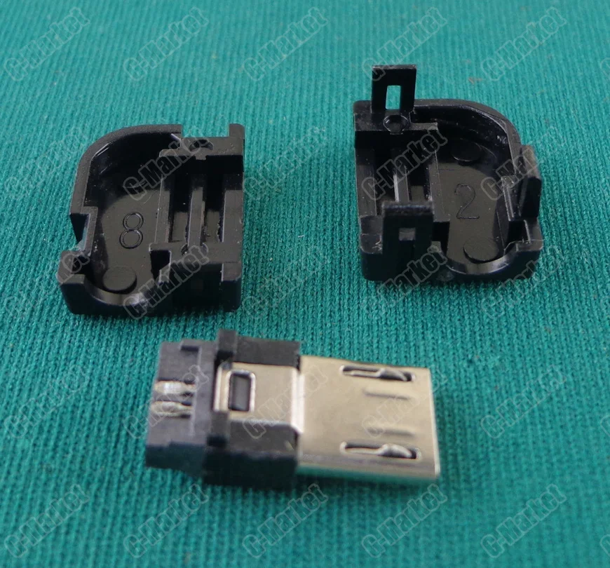 50 шт./лот Правый ангел 90 градусов длинный Micro USB 2 0 сварочный адаптер из трех частей
