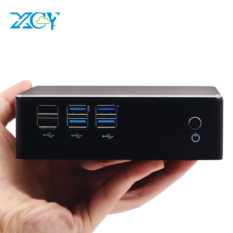 XCY X35 Мини ПК Intel Core i7 6500U Windows 10 Linux 4* USB3.0 2* USB2.0 HDMI VGA WiFi Gigabit Ethernet HTPC