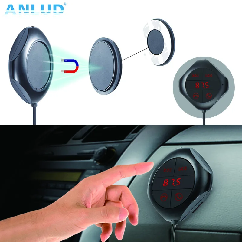 ANLUD автомобильный Bluetooth FM трансмиттер MP3 плеер для машины с двойным USB разъемом