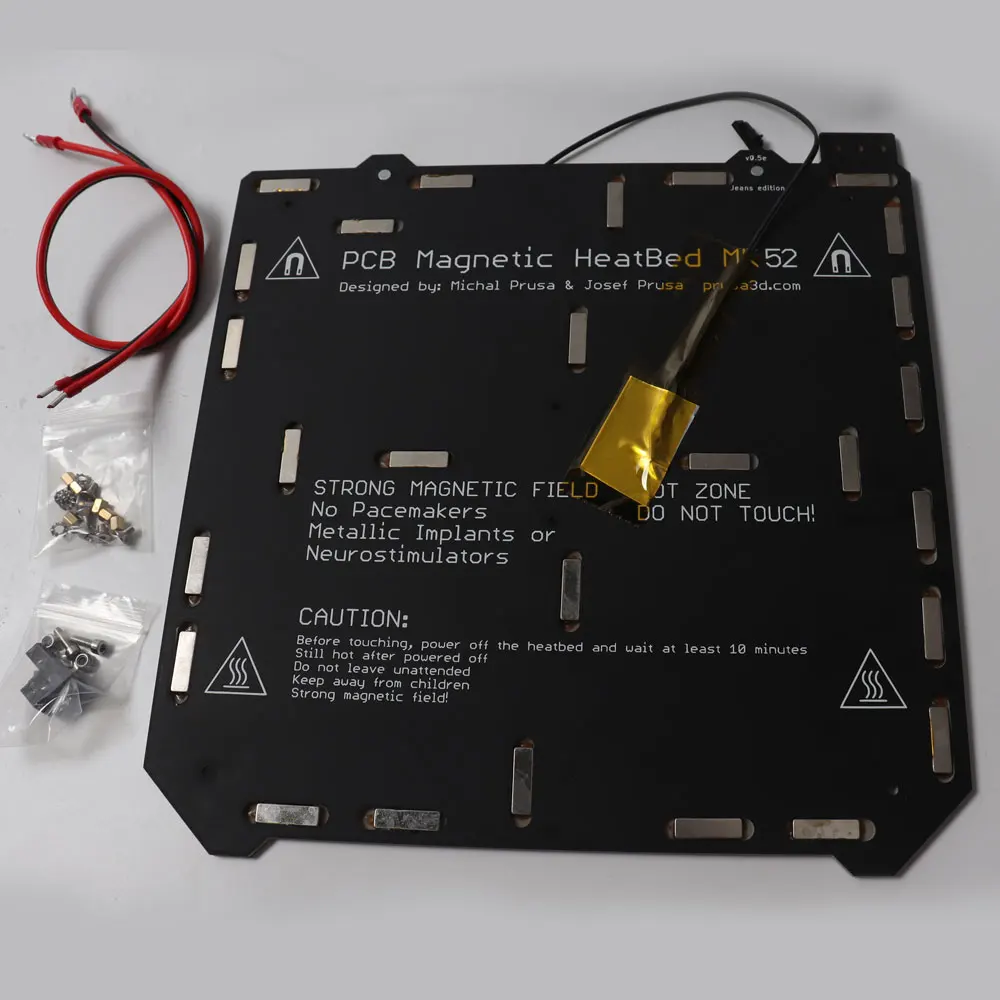 12V Prusa i3 mk2/mk2s Модернизированный mk2.5 PCB кровать с подогревом на магнитах лист из 2
