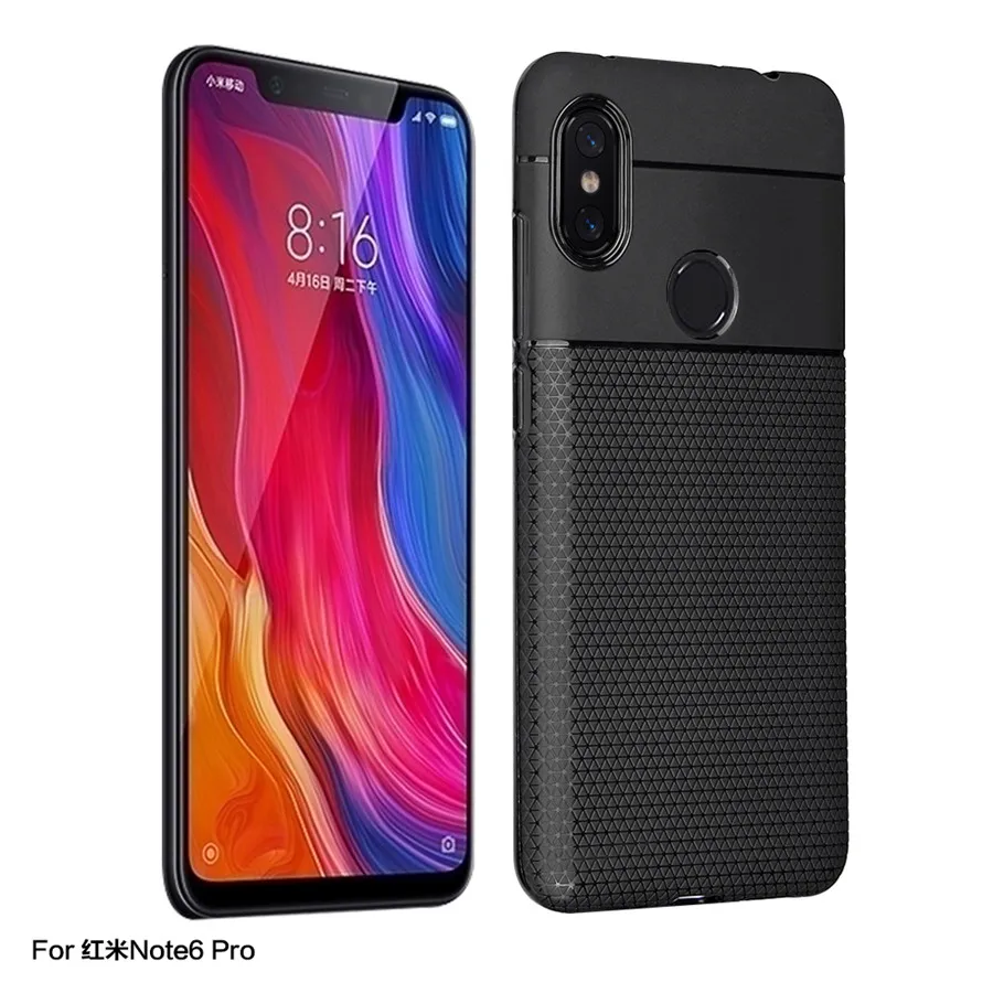 Чехол для Redmi note 6 pro Модный мягкий силиконовый чехол из искусственной кожи
