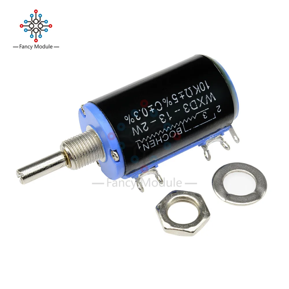 WXD3 13 2W 10K ohm многооборотный проволочный потенциометр регулируемый резистор|resistor