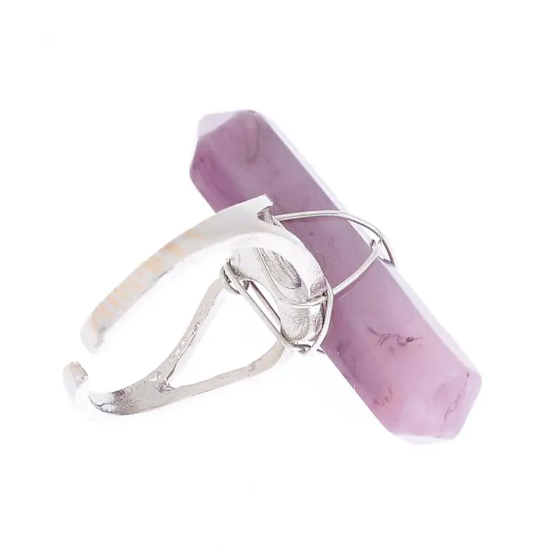 Модные кольца неправильной формы с кристаллом кварца драгоценные камни из