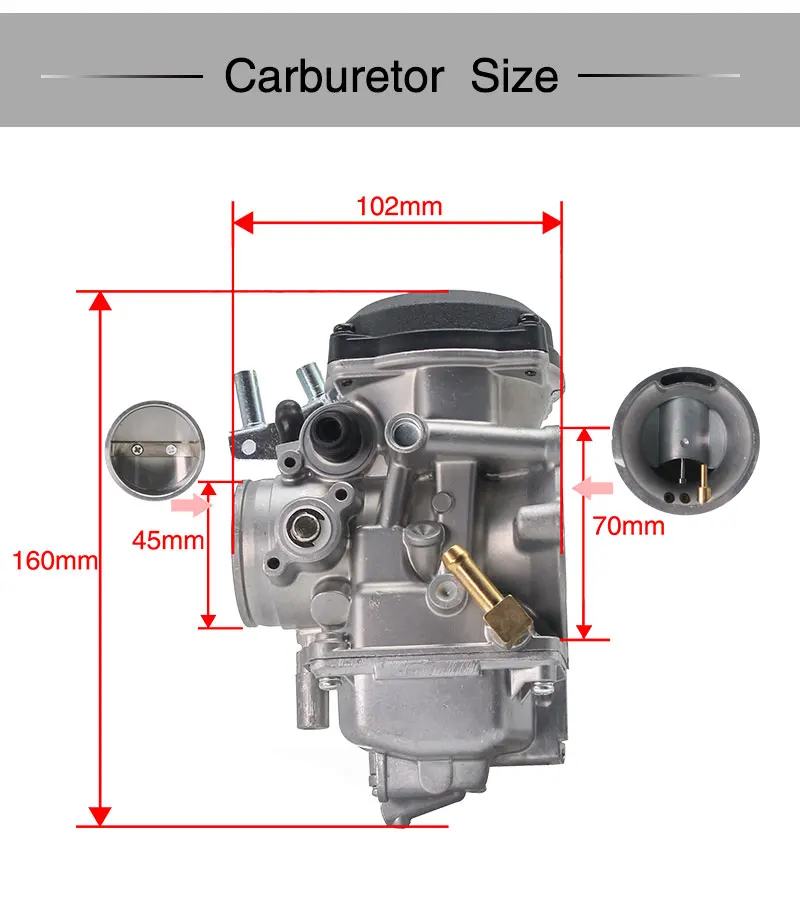 ZS MOTOS For Arctic Cat 500 Auto 4x4 used Carburetor CVK34 34mm Carb CVK35 35mm Carburetor Motorcycle Engine Accessories