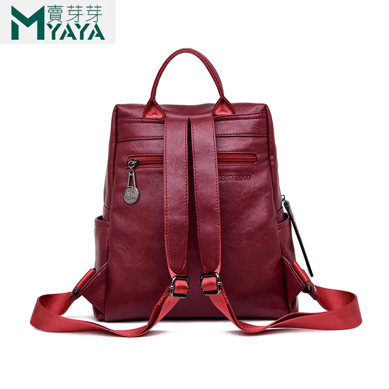 MAIYAYA Для женщин рюкзак высокое качество из искусственной кожи Mochila Escolar школьные