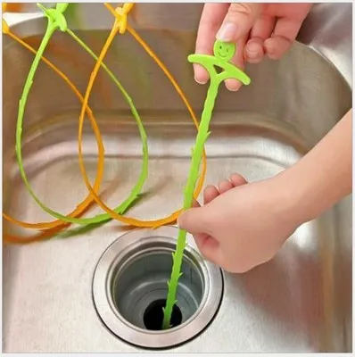 1PC Bathroom Floor Hair Cleaner Sewer Filter Drain Cleaners Kitchen Sink Drian Strainer Bathtub Cleaning Hook Tool | Дом и сад