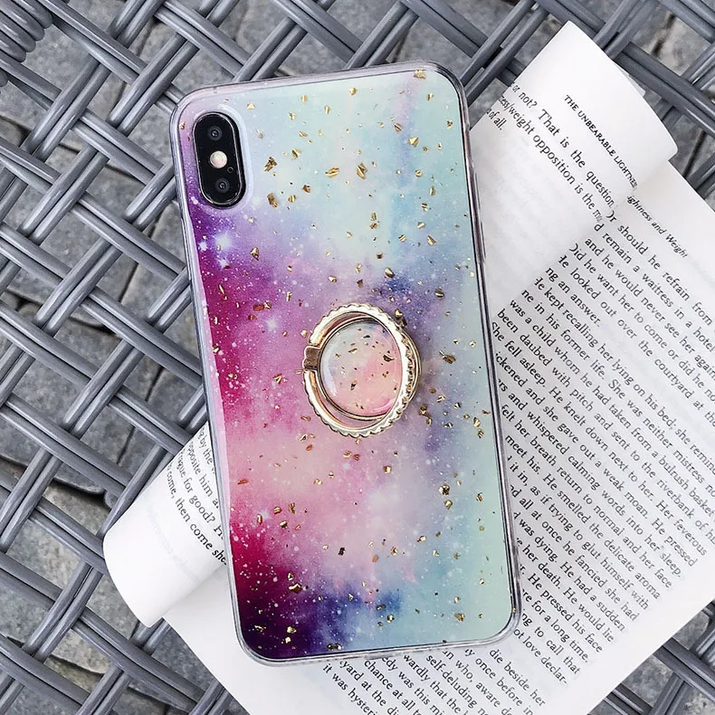 Чехол для телефона зыбучие пески Блестящий розовый чехол мраморная Золотая фольга эпоксидная поддержка подходит для IPhone 7 Plus/8 Plus