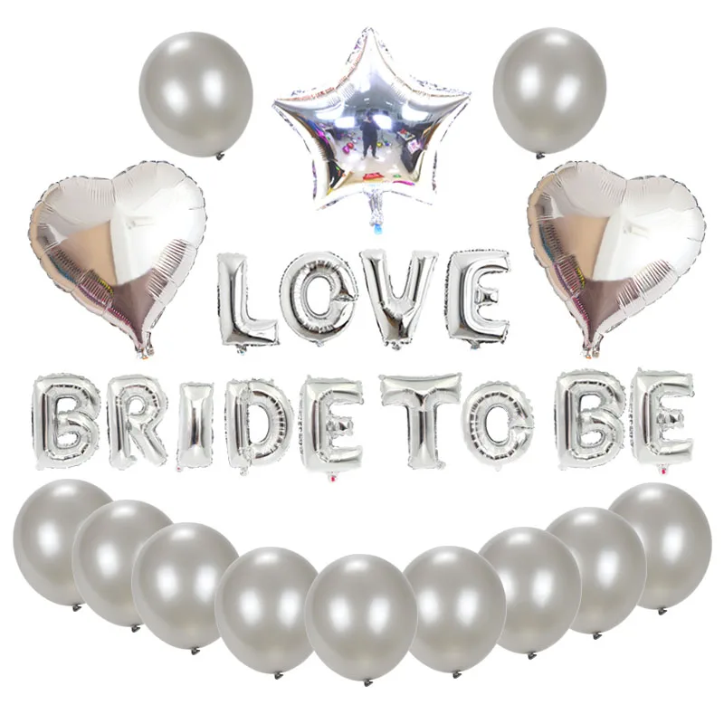 Набор воздушных шаров из латекса Love and Bride To Be with Latex|Воздушные шары и аксессуары| |