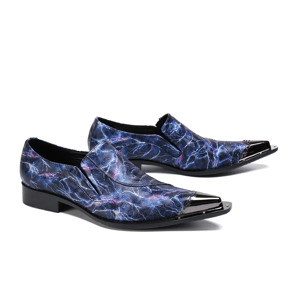 Модные туфли в итальянском стиле футболка с принтом молния Мужские модельные для