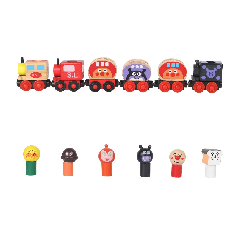 Комплект поезда Anpanman Магнитный фургон для переноски людей поезд детские